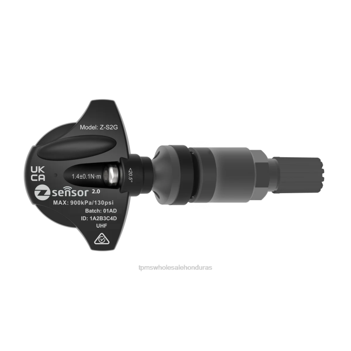 L0HZ53 Holden oe sensor tpms de repuesto - oe p/n 95712232, 13598773 frecuencia 433mhz - Sensor De TPMS vástago de válvula de metal - gris oscuro
